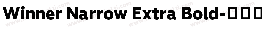 Winner Narrow Extra Bold字体转换